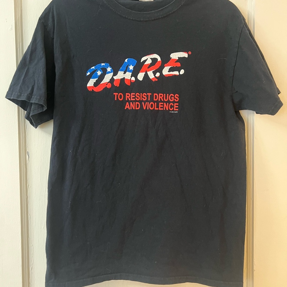 Black D.A.R.E. Graphic T-Shirt